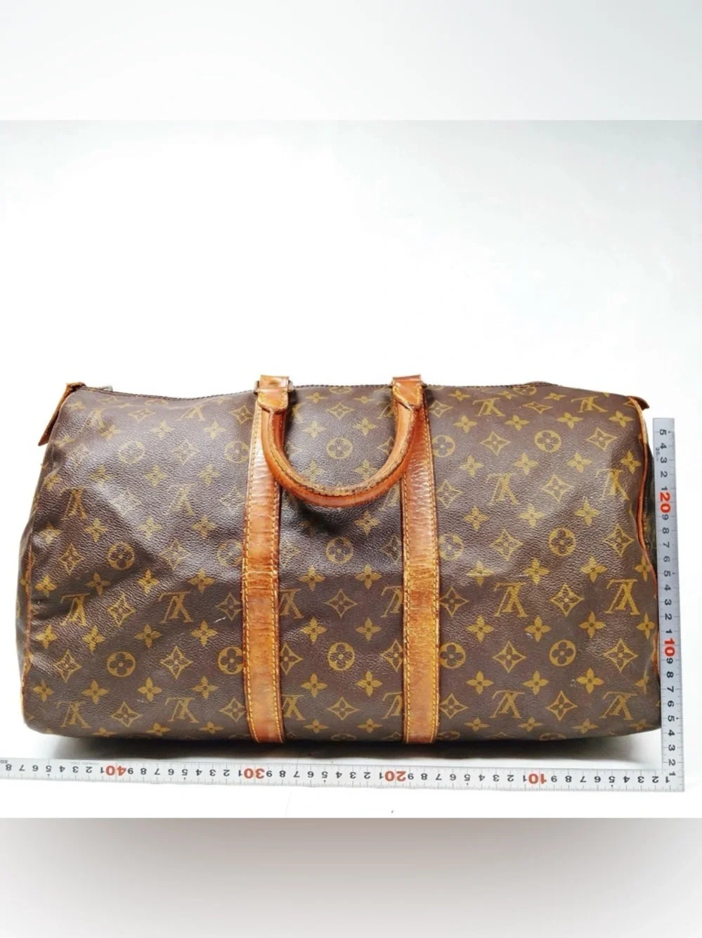 Vintage Louis Vuitton LV Boston Bag Keepall 45 Brown Monogram 2153622